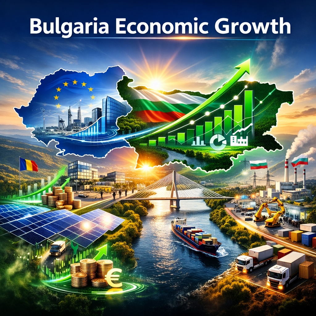 Bulgaria își menține creșterea economică susținută de investiții, exporturi și reziliență industrială.