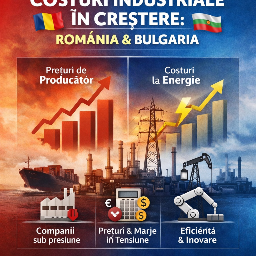Presiuni asupra costurilor industriale în România și Bulgaria