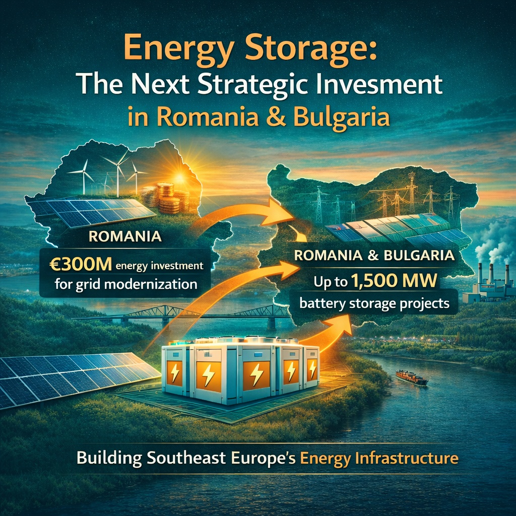 Stocarea energiei devine infrastructură strategică în România și Bulgaria