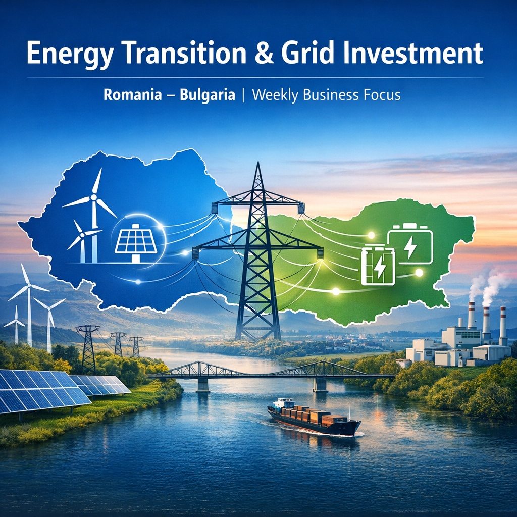 Tranziția energetică și investițiile în rețele se accelerează în România și Bulgaria