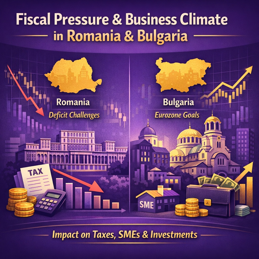 Presiunea fiscală începe să remodeleze mediul de afaceri din România și Bulgaria