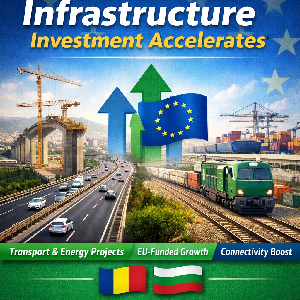 Investițiile în infrastructură accelerează creșterea în România și Bulgaria